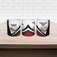 Personalized Tuskegee Airmen Ceramic Mug Red Tails P-51 Mustang WWII Aviation Never Quit