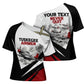 Personalized Tuskegee Airmen Cross Shoulder Shirt Red Tails P-51 Mustang WWII Aviation Never Quit