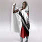 Personalized Tuskegee Airmen Hooded Blanket Red Tails P-51 Mustang WWII Aviation Never Quit
