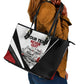 Personalized Tuskegee Airmen Leather Tote Bag Red Tails P-51 Mustang WWII Aviation Never Quit