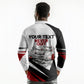 Personalized Tuskegee Airmen Long Sleeve Polo Shirt Red Tails P-51 Mustang WWII Aviation Never Quit