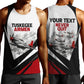 Personalized Tuskegee Airmen Men Tank Top Red Tails P-51 Mustang WWII Aviation Never Quit