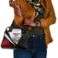 Personalized Tuskegee Airmen Shoulder Handbag Red Tails P-51 Mustang WWII Aviation Never Quit