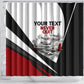 Personalized Tuskegee Airmen Shower Curtain Red Tails P-51 Mustang WWII Aviation Never Quit