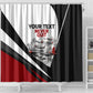 Personalized Tuskegee Airmen Shower Curtain Red Tails P-51 Mustang WWII Aviation Never Quit