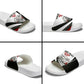 Personalized Tuskegee Airmen Slide Sandals Red Tails P-51 Mustang WWII Aviation Never Quit