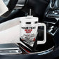 Personalized Tuskegee Airmen Tumbler With Handle Red Tails P-51 Mustang WWII Aviation Never Quit