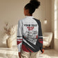 Personalized Tuskegee Airmen Women Casual Shirt Red Tails P-51 Mustang WWII Aviation Never Quit