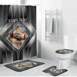Personalized Tuskegee Airmen Bathroom Set Vintage WWII Aviation History Graphic Art