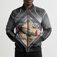 Personalized Tuskegee Airmen Bomber Puffer Jacket Vintage WWII Aviation History Graphic Art
