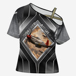 Personalized Tuskegee Airmen Cross Shoulder Shirt Vintage WWII Aviation History Graphic Art
