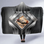 Personalized Tuskegee Airmen Hooded Blanket Vintage WWII Aviation History Graphic Art