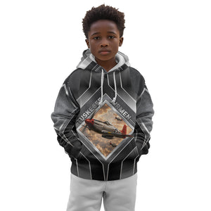 Personalized Tuskegee Airmen Kid Hoodie Vintage WWII Aviation History Graphic Art