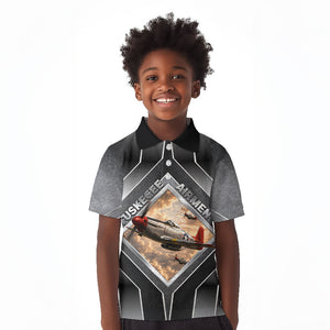 Personalized Tuskegee Airmen Kid Polo Shirt Vintage WWII Aviation History Graphic Art