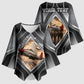 Personalized Tuskegee Airmen Kimono Sleeve Blouse Vintage WWII Aviation History Graphic Art