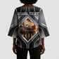 Personalized Tuskegee Airmen Kimono Sleeve Blouse Vintage WWII Aviation History Graphic Art