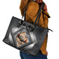 Personalized Tuskegee Airmen Leather Tote Bag Vintage WWII Aviation History Graphic Art