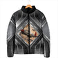 Personalized Tuskegee Airmen Padded Jacket Vintage WWII Aviation History Graphic Art