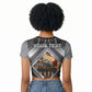 Personalized Tuskegee Airmen Raglan Cropped T shirt Vintage WWII Aviation History Graphic Art