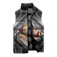 Personalized Tuskegee Airmen Sleeveless Puffer Jacket Vintage WWII Aviation History Graphic Art