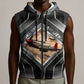 Personalized Tuskegee Airmen Sleeveless Zip Hoodie Vintage WWII Aviation History Graphic Art