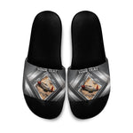 Personalized Tuskegee Airmen Slide Sandals Vintage WWII Aviation History Graphic Art