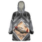 Personalized Tuskegee Airmen Wearable Blanket Hoodie Vintage WWII Aviation History Graphic Art