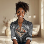 Personalized Tuskegee Airmen Women Casual Shirt Vintage WWII Aviation History Graphic Art