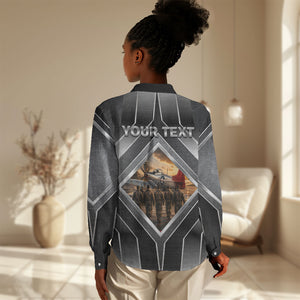 Personalized Tuskegee Airmen Women Casual Shirt Vintage WWII Aviation History Graphic Art