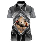 Personalized Tuskegee Airmen Women Polo Shirt Vintage WWII Aviation History Graphic Art