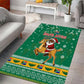 South Africa Christmas Area Rug Santa Reindeer and Africa Map - African Pride