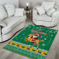 South Africa Christmas Area Rug Santa Reindeer and Africa Map - African Pride