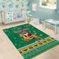 South Africa Christmas Area Rug Santa Reindeer and Africa Map - African Pride