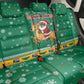 South Africa Christmas Back Car Seat Cover Santa Reindeer and Africa Map - African Pride