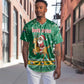 South Africa Christmas Baseball Jersey Santa Reindeer and Africa Map - African Pride