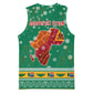South Africa Christmas Basketball Jersey Santa Reindeer and Africa Map - African Pride