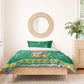 South Africa Christmas Bedding Set Santa Reindeer and Africa Map - African Pride