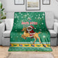 South Africa Christmas Blanket Santa Reindeer and Africa Map - African Pride