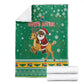 South Africa Christmas Blanket Santa Reindeer and Africa Map - African Pride