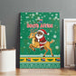 South Africa Christmas Canvas Wall Art Santa Reindeer and Africa Map - African Pride