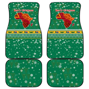 South Africa Christmas Car Mats Santa Reindeer and Africa Map - African Pride