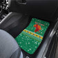South Africa Christmas Car Mats Santa Reindeer and Africa Map - African Pride