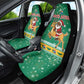 South Africa Christmas Car Seat Cover Santa Reindeer and Africa Map - African Pride