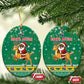 South Africa Christmas Ceramic Ornament Santa Reindeer and Africa Map - African Pride
