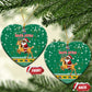 South Africa Christmas Ceramic Ornament Santa Reindeer and Africa Map - African Pride