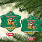 South Africa Christmas Ceramic Ornament Santa Reindeer and Africa Map - African Pride
