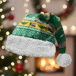 South Africa Christmas Santa Hat Santa Reindeer and Africa Map - African Pride