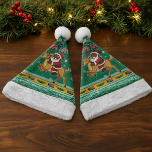South Africa Christmas Santa Hat Santa Reindeer and Africa Map - African Pride