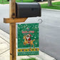 South Africa Christmas Garden Flag Santa Reindeer and Africa Map - African Pride