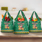 South Africa Christmas Grocery Bag Santa Reindeer and Africa Map - African Pride